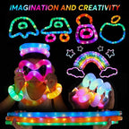 12 PCS Light Up Glow Sticks - LED Pop Tubes, Glow in The Dark Party Supplies, Sensory Toys Birthday Party Favors for Kids, Light Up Toys Goodie Bag Stuffers Gifts