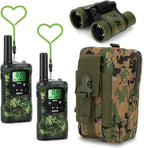Walkie Talkies for Kids Toys for Boys Aged 5+ Outdoor Toys 2 Way Radio 22 Channel 3 Miles Range for Camp Hunt Adventure Game Birthday 6 7 8 9 10 Year Old Boys Gifts (Green)
