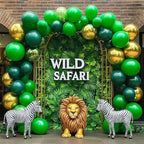 RUBFAC 129pcs Green Balloons Different Sizes 18 12 10 5 Inch Green Latex Balloon Garland Arch for Masquerade Party Decorations Birthday Baby Shower Wedding Party Supplies