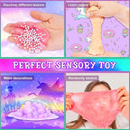 Unicorn Slime Making Kit for Girls - DIY Fluffy Slime Creation Kit with Super Birthday Party Favors