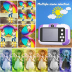 SUZIYO Children Camera, Birthday Electronic Toys for Kids, Upgrade Toddlers Selfie Digital Camcorder 1080P for Age 4-7 Years Old Boys Girls with 32G SD Card, Purple