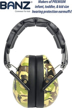 BANZ Kidz Earmuffs 2 Years & Older - Loud Noise Cancelling Kids Headphones & Toddler Ear Muffs, Size Adjustable