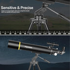 Telescopes for Adults Astronomy, 80mm Aperture 900mm Professional Refractor Telescope for Kids & Beginners, Compact and Portable Travel Telescopio with Carrying Bag