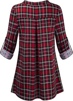 Joymom Maternity Rolled Long Sleeve Nursing Tops Tunic Blouses Breastfeeding