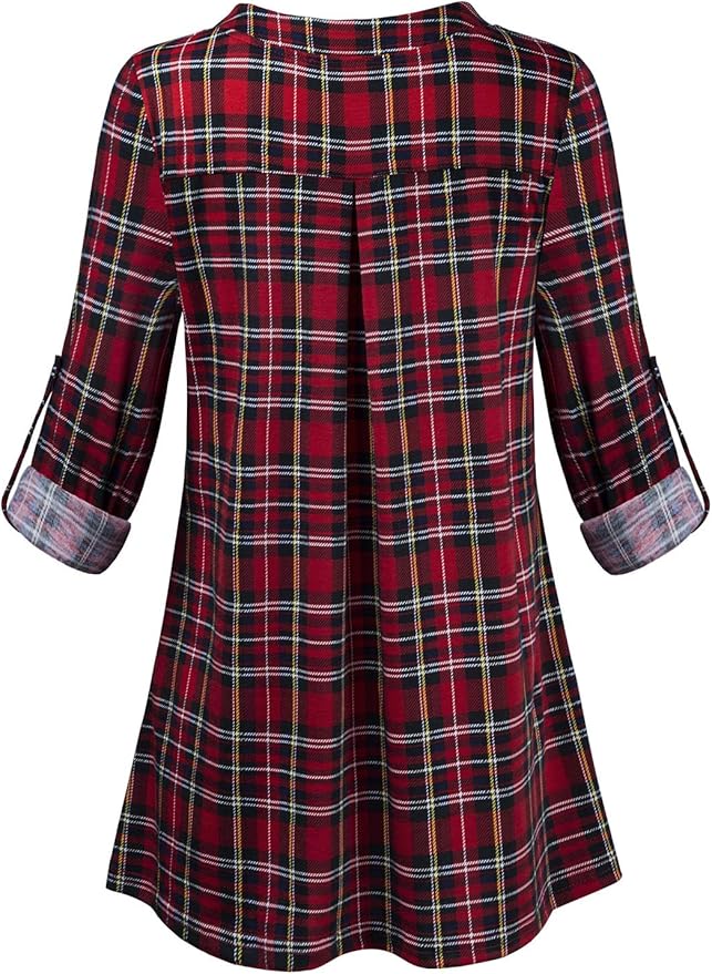 Joymom Maternity Rolled Long Sleeve Nursing Tops Tunic Blouses Breastfeeding