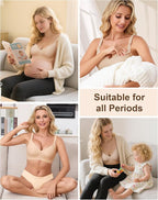 QDN 3 Pack Nursing Bras for Breastfeeding Pregnancy Bras for Women Maternity Nursing Bra Sleep Bras for Women
