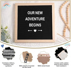 9 Pcs Pregnancy Announcement Set Pregnancy Reveal Ideas Felt Letter Board Baby Bodysuit Booties Photo Frame Bear Plush Wood Blocks for Coming Soon Baby Announcement(Black)