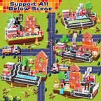 GoodyKing Magnetic Blocks|100PCS Fire Truck Magnetic Building Cube Game,Constructions Toys for Boys & Girls Age 3-4,5-8 9 10,STEM Montessori Stacking Toy,Sensory Tiles Building Christmas for Toddlers