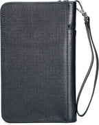 Polare Full Grain Leather Passport Holder Cover Case for Men and Women RFID Blocking Family Travel Wallet Holds 6 Passports