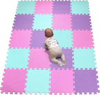YIMINYUER® 20 Tiles (30cm×30cm×1cm Each Tile) Baby Soft Puzzle Play Mats, Kids Thick EVA Foam Floor, Toddlers & Children's Soft Interlocking Mat R03R08R11G301020