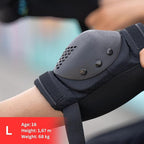 SKATEWIZ Skateboard Pads Protective Gear Set for Kids - Smash - Roller Skate Pads [6pc] - Elbow Pads Roller Derby and Knee Pads Kids Skating with Wrist Guards for Kids and Adults