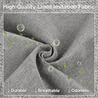 GRANNY SAYS Large Storage Bins With Lids, Decorative Boxes, Fabric Containers With Double-Open Lid and Divider, Collapsible Clothes Organizers, 63L Linen for Closet, Dark Gray