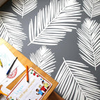 Cushmat Stylish Reversible Foam Play Mat (Large, Alpha - Palm Char) - Soft, Waterproof, Durable Play mat for Infants, Babies, Toddler, Kids & Grownup - 6.5ft x 4.5ft