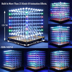 MINI 3D Led Cube DIY Electronics Kit Soldering Project Kit (3D8MINI-MULTI-KIT)