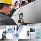 Tzone RTD Temperature Data Logger USB with Probe, PT100 Thermometer Logging Calibrated Digital Industrial Temp Logger with 61440 Recordings and Sound Alarm for Freezer Lab HVAC (-160℃ to 300℃)