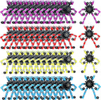 Zhanmai Transformable Fidget Spinners Fidget Toys for Kids and Adults Stress Relief Sensory Toys Transformable Chain Robot Fingertip Gyros for ADHD Autism for Kids Gifts(64 Pack)