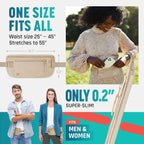 Hidden Money Belt for Travel for Men, Waist Wallet Anti Theft, RFID Passport Holder For Travel Men Or Women, Money Pouch, RFID Passport Holder