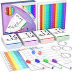 Math Games for Kids - Flash Cards for Kids - Pop it Practice with Addition, Subtraction, Multiplication & Division - Ideal for Math Learning and Skill Building.
