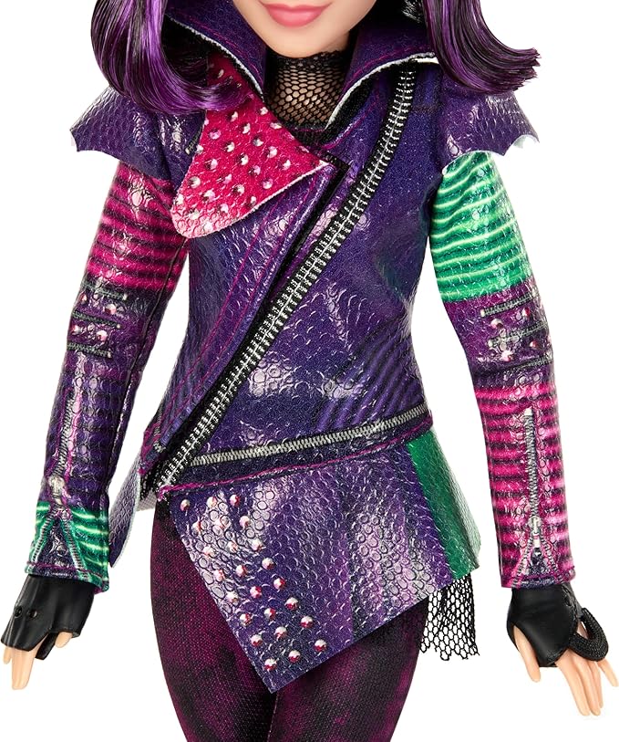Mattel Descendants Mal Isle of The Lost Tenth Anniversary Fashion Doll with Removable Outfit, Accessory & Bendable Joints, Inspired by The Movies