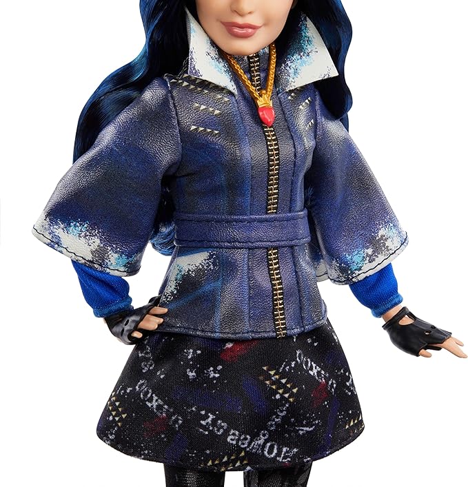 Mattel Descendants Evie Isle of The Lost Tenth Anniversary Fashion Doll with Removable Outfit, Accessory & Bendable Joints, Inspired by The Movies