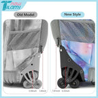 NEW TILAMI 18 inch Kids Rolling Backpack for School with Big Storage, Waterproof, Adjustable Handle - Perfect for Girls & Boys, Blue Star