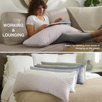 Pharmedoc Body Pillow, Pregnancy Pillows, Side Sleeper Pillow, Long, Memory Foam Pillow, Arabesque