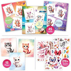 Sticker Dress Up Kitten - Kids Activity Book Learn Fashion Design for Kitten with Guides and 270+ Reusable Stickers. Gift for Girls Ages 5,6,7,8