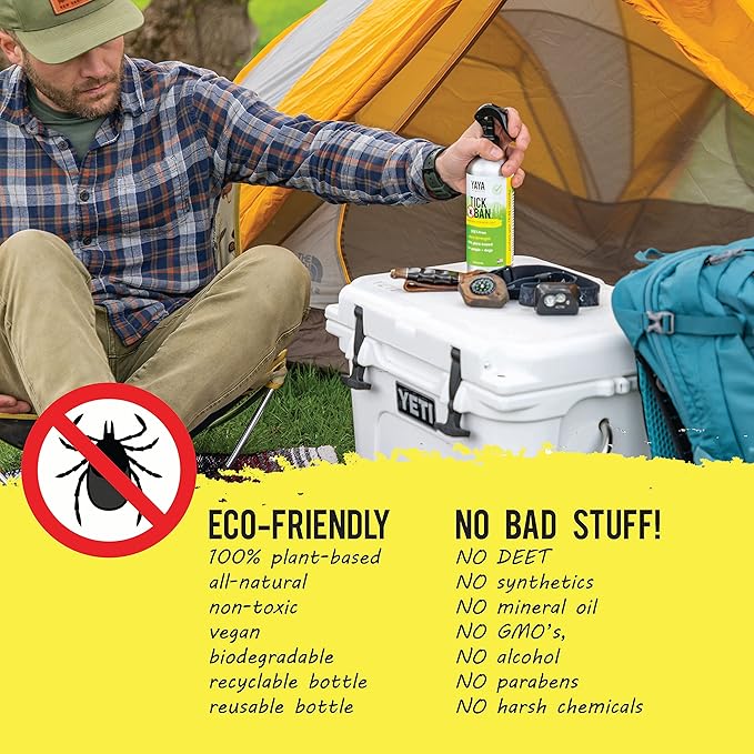 YAYA ORGANICS Family Bundle – Protect Your Family from Ticks and Mosquitoes with All-Natural, Proven Effective Repellents - Tick Ban 16 oz, Squito Ban 16 oz, Baby Bug Ban 4 oz