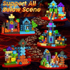 Magnetic Blocks 208 PCS Magnetic Building Blocks Cubes Gift Set for Boys and STEM Learning Preschool Learning Construction Toys