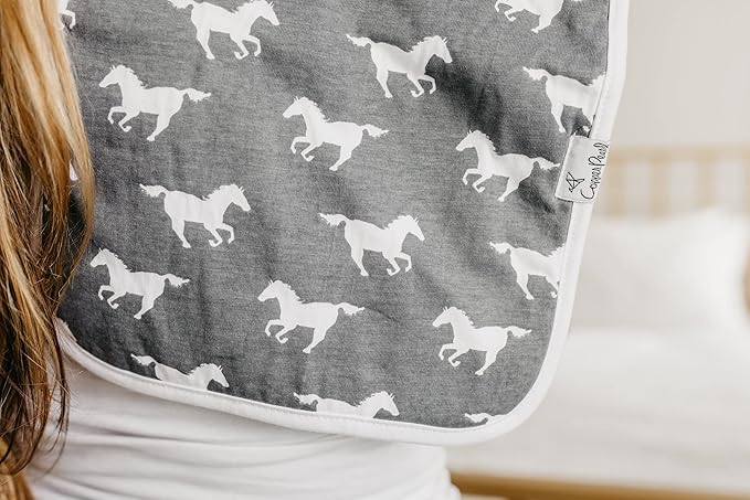 Copper Pearl Baby Burp Cloth Large 21''x10'' Size Premium Absorbent Triple Layer 3-Pack Gift Set “Westyn