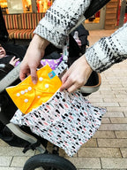 ALVABABY 3pcs Baby Cloth Diaper Wet Dry Bags Waterproof Reusable with Two Pockets Travel Beach Pool Daycare Soiled Baby Items Yoga Gym Bag for Swimsuits or Wet Clothes 3L-H1