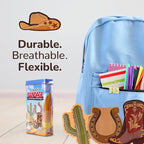 BioSwiss Bandages, Cowboy Shaped Self Adhesive Bandage, Latex Free Wound Care, Fun First Aid Kit Supplies for Kids and Adults, 50 Count