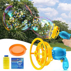 Sloosh Whale Bubble Gun with Refill Solution, Bubble Gun Machine Blower Toy for Kids, Adults, Summer, Party Favors, Easter Basket Stuffers, Birthday Gift