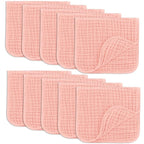 Comfy Cubs Muslin Burp Cloths 20" x 10", Pack of 10 - Large, 6-Layer, Ultra Absorbent 100% Cotton for Baby Drool and Messes - Soft, Safe & Gentle Baby Burp Cloths for Boys & Girls - Lace