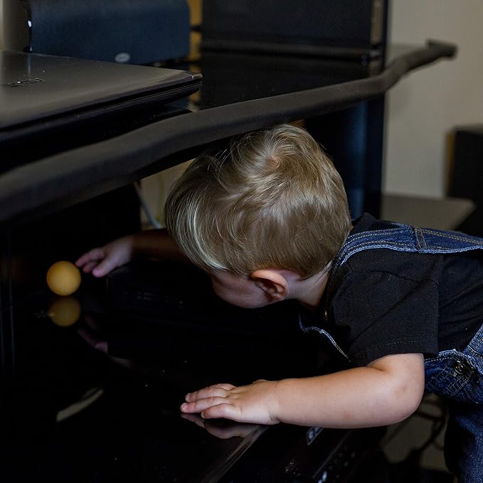 Baby Proof Corners and Edges with Furniture Corner & Edge Safety Bumpers, Impact-Absorbent 18ft Bumper & 8 Foam Corner Protectors, Cushy, Thick, Odorless Table Edge Protectors for Baby, Child | Black