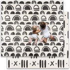 JumpOff Jo - Extra Large Waterproof Foam Padded Play Mat for Infants, Babies, Toddlers, Play Pens & Tummy Time, Foldable Activity Mat, 77 x 70 x 0.6 inches