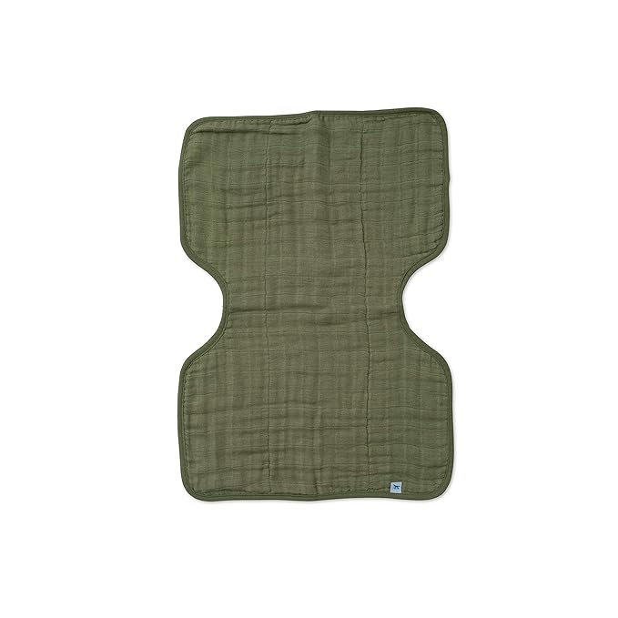 Little Unicorn Ultra-Absorbent Premium Burp Cloth | Soft on Baby's Skin | Larger Size | Ergonomic Design (Fern)