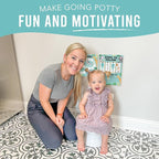 Hadley Designs Potty Training Chart for Toddlers Boys -10 Sticker Potty Chart for Toddlers Girls, 8.5x11" Potty Training Sticker Charts for Toilet Success, Safari Toddler Reward Chart for Kids