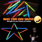 JOYIN 24 Pcs Halloween Glow Stick Hanging Wands in 8 Different Pattern Designs and 6 Colors for Kids Party Favors, Halloween Party Supplies, Glow in the Dark, Goodies Bags Fillers, Non Candy Treats