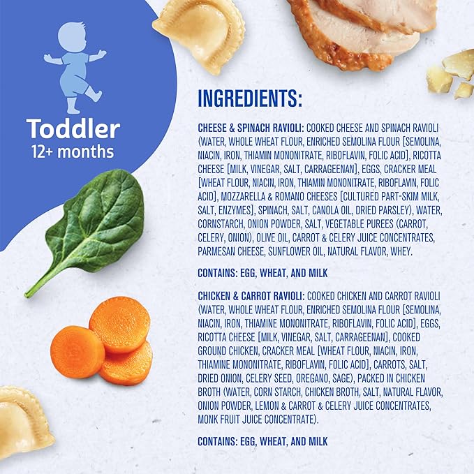 Gerber Toddler Food, Ravioli Multipack, Gerber Pick-Ups, Baby Led Feeding, Variety 6PK