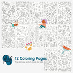 Whimsical Sticker Book Activity for Kids, Into The Forest by Cupkin, Toddler Airplane Travel Essentials, 500+ Stickers for Kids 12 Scenes + Coloring Book Pages, Crafts Ages 2-8