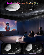 Galaxy Projector, 13 in 1 HD Planetarium Galaxy Star Projector for Bedroom, Star Projector Galaxy Light with Timer, Meteor & RGB Lighting Effects, Galaxy Light Projector for Kids, Adults