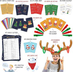 Gutter Games 12 Games of Christmas - 12 Hilarious Holiday Activities [Family Party Games Pack for Kids, Teens & Adults] - by Beat That! Game - Multicolor