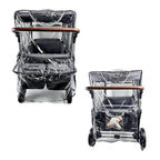 Big Size Rain Cover for Stroller, Mosquito Net for Trolley Cart, 2in1 Big Cover with Window for Picnic Camping Wagon Stroller Waterproof Windproof Accessories (Cart Not Included)