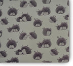 Oilo Crib Sheet, Breathable 100% Turkish Cotton Fitted Jersey, 300 Thread Count, Machine Washable, Fits Standard Crib (28" x 52" x 6"), Toddler Bedding, Girl, Boy, & Neutral Nursery Design, Hedgehog