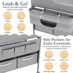 Portable Changing Table for Baby - Foldable Changing Table, Baby Diaper Changing Station with Baby Changing Station Toy Holder, Diaper Changing Table Bag - Portable Baby Changing Table with Wheels