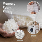 Pharmedoc Body Pillow, Pregnancy Pillows, Side Sleeper Pillow, Long, Memory Foam Pillow, Arabesque