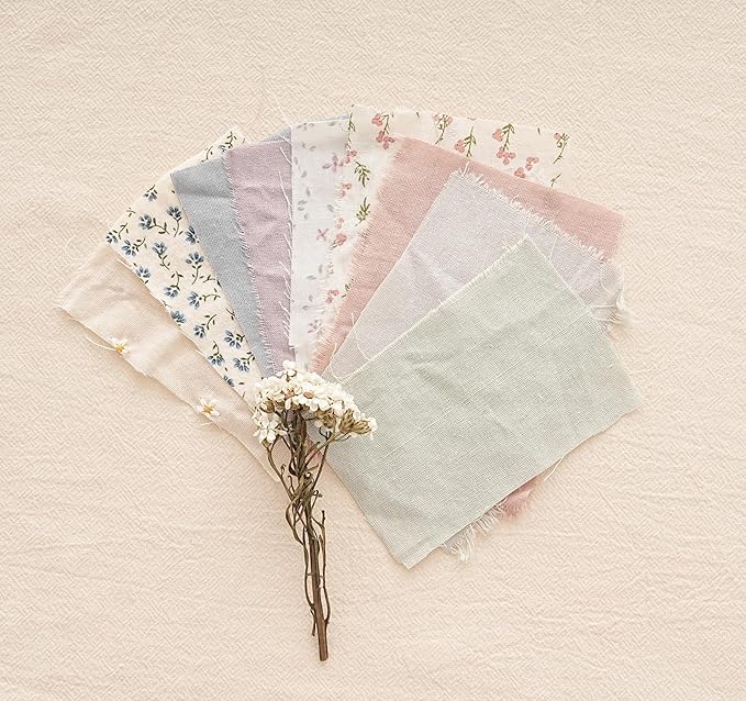 Baby Toddler Little Girls Hair Ties with 2" Linen Bows, 20 pcs No Damage Elastic Nylon Ponytail Holders Scrunchies for girls, Small Hair Accessories for Kids Thick or Thin Hair