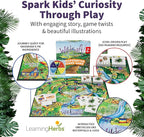 Wildcraft! an Herbal Adventure Cooperative Board Game - Learn 25 Herbs with No Reading Required - Educational Game for Kids 4+ & Families - Includes 3 Printable PDFs, Coloring Book & Plant Guide