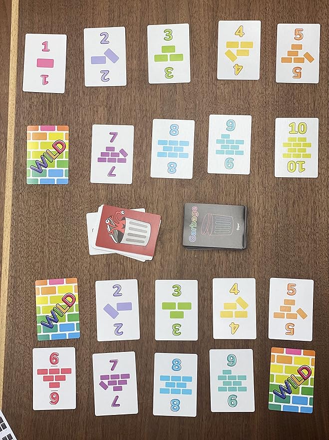 Regal Games Garbage Monsters Card Game Set for Kids, Teens & Adults - 2-4 Player Fun Family Games - Travel Playing Cards (16 Garbage Monsters Cards)